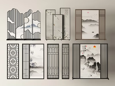Partition Screen Partition Screen Folding Screen Partition 3d model