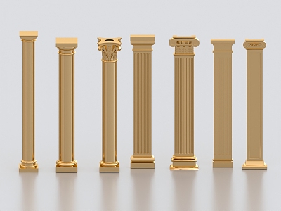 Roman Column Stone Pillar Stone Pillar Garden Stone Pillar Bronze Column Classical Column 3d model