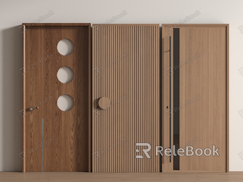 Single door glass door wooden door room door wood bedroom door kitchen and bathroom door model