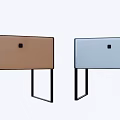 minimalist bedside table 3d model