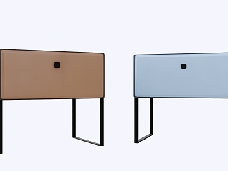 minimalist bedside table 3d model