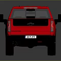 Red Crew Cab Pickup Truck With Black Wheels And Modern Exterior Design
