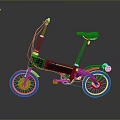 Foldable Bicycle With Modern Black Frame And Yellow Accents For Portable Use