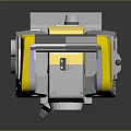 Electronic Surveying Instrument With Gray And Yellow Design Built In Antenna And Stable Base