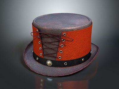 Modern Hat Straw Hat 3d model