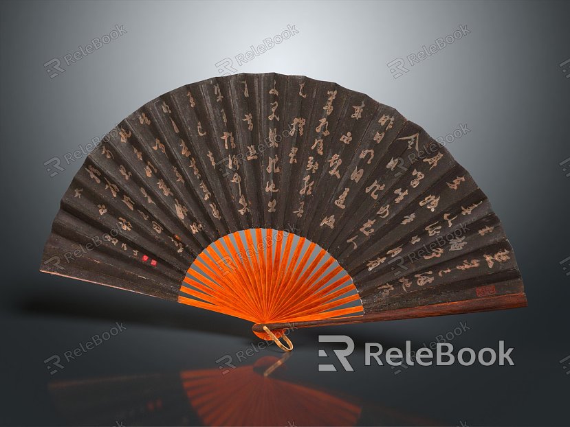 New Chinese Fan Paper Fan Folding Fan Chinese Fan model