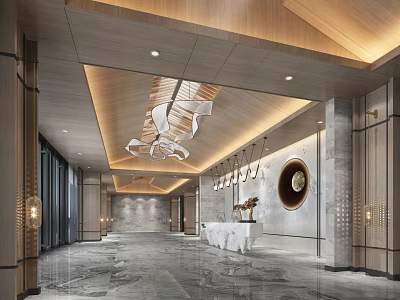 Reception area 3d model