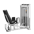 Fitness Equipment Leg Press Machine With Black Seat And Silver Frame For Strength Training