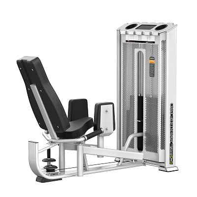 Fitness Equipment Leg Press Machine With Black Seat And Silver Frame For Strength Training 3d model