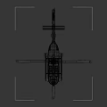 Red Rescue Helicopter Featuring White Cross Symbol On Black Rotors And Red Fuselage