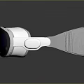 Modern White Virtual Reality Headset With Black Lenses And Comfortable Strap