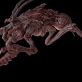 Alien Creature Character Model With Detailed Exoskeleton Sharp Claws And Intricate Textured Design 3d model