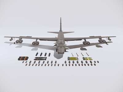 The B52H Bomber 3d model