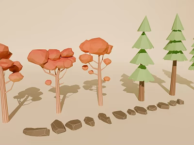 low model cartoon plant cartoon tree 3d model low model cartoon plant cartoon tree 3d model
