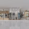 FERROWEAR Men's Clothing Store Featuring Suits On Mannequins Modern Interior Display Design