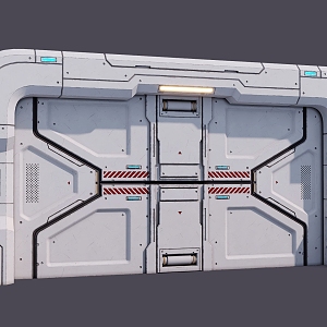 Science Fiction Door 3d model