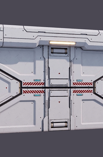 Science Fiction Door 3d model