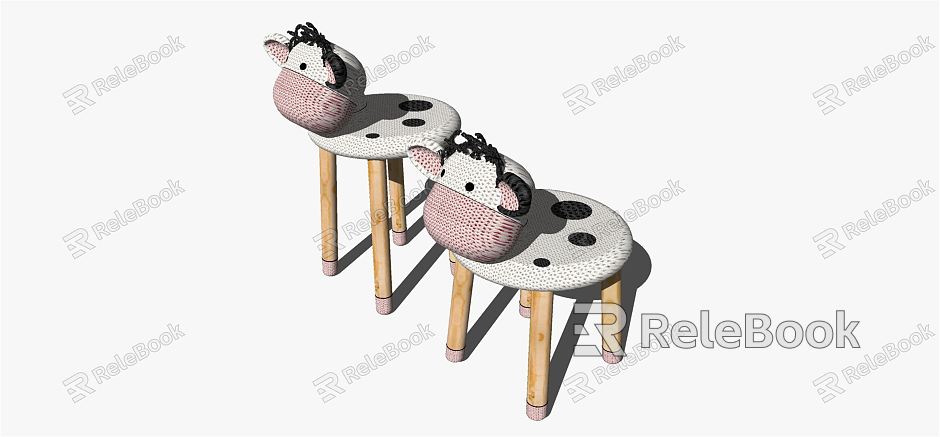 Modern Children's Chair Table and Chair model