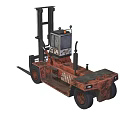 Heavy Duty Industrial Forklift With Cab Forks And Lifting Mechanism For Material Handling