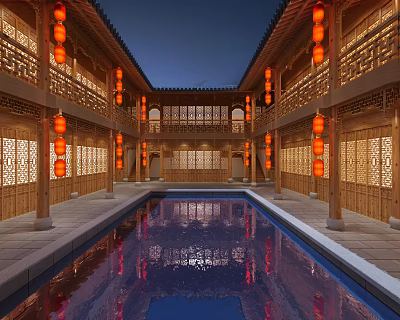 Chinese Courtyard 3d model