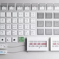 Modern Switch Socket Combination Waterproof Socket Waterproof Switch Air Switch Electric Box Temperature Control Panel Insert Knob 3d model