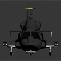 Black Modern Helicopter With Sleek Design Rotors And Reflective Surface 3d model