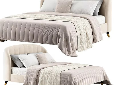 Double bed 3d model