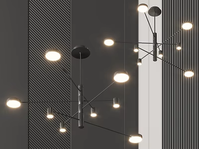 Modern chandelier 3d model