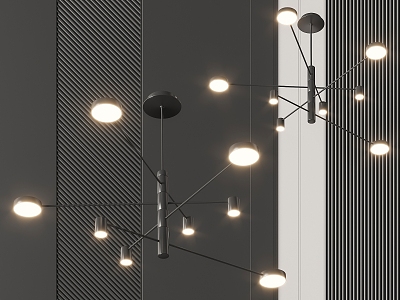 Modern chandelier 3d model