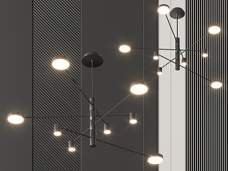 Modern chandelier 3d model