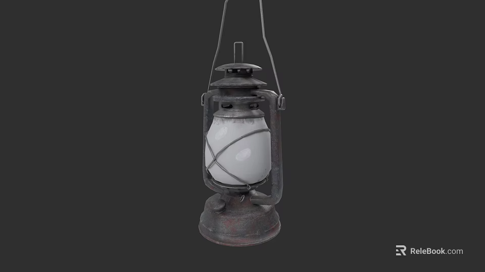Vintage Wall Lamp With Metal Frame And Glass Shade Design For Interior Decor 3d model 