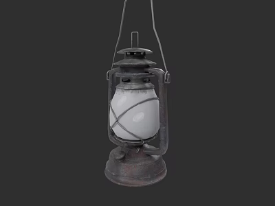 Vintage Wall Lamp With Metal Frame And Glass Shade Design For Interior Decor 3d model