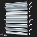 White Decorative Architectural Components Various Styles For Interior Design