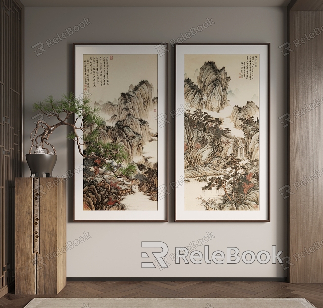 New Chinese Hanging Paintings Chinese Hanging Paintings model