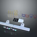 Assorted Household Clips With Colorful Heart Cat Shapes And Sizes