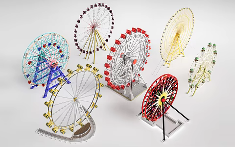 Modern Ferris Wheel Amusement Equipment Amusement Equipment 3d model
