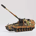 modern self-propelled howitzer 3d model