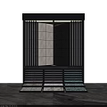 Modern Display Shelving Unit For Multi Layer Stone Tile Material Samples 3d model