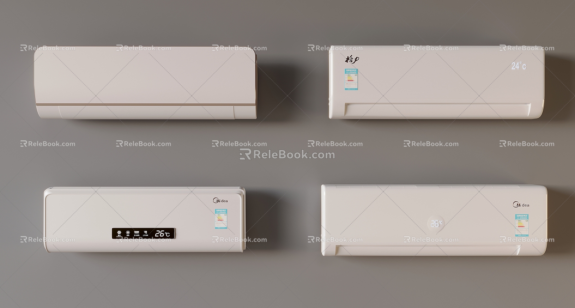 Wall-mounted air conditioner 3d model