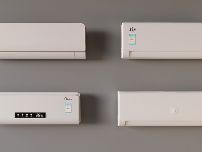 Wall-mounted air conditioner 3d model