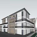 Modern Multi storey Townhouse With Wood And Stone Facade Greenery And Pathway