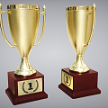 Modern Trophy Cup 3d model