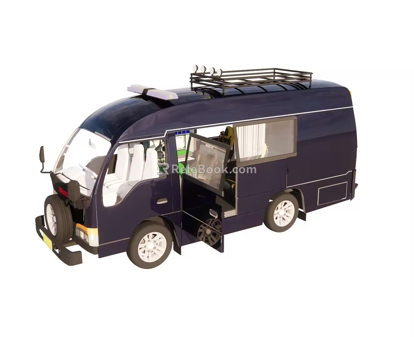 minibus minivan 3d model