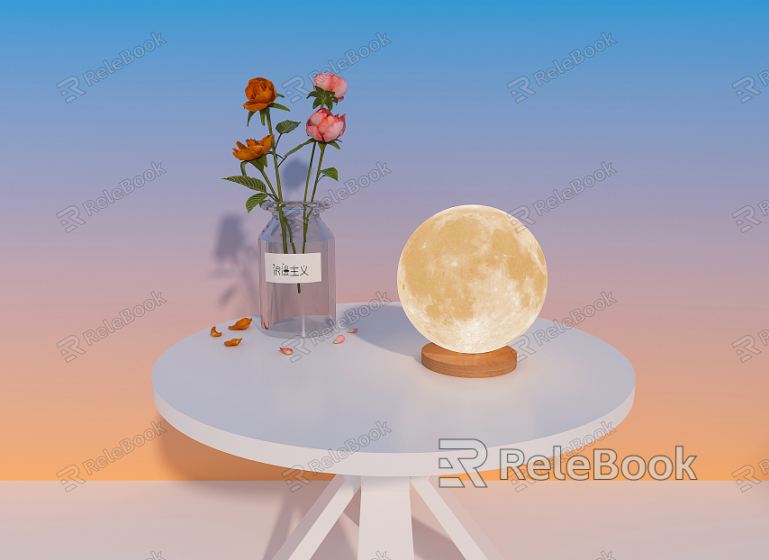 Modern Table Lamp Moon Decorative Table Lamp model