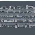 Various Entrance Gate Models Showcasing Diverse Architectural Designs And Styles