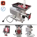 Stainless Steel Electric Meat Grinder With Removable Tray And Grinding Blade