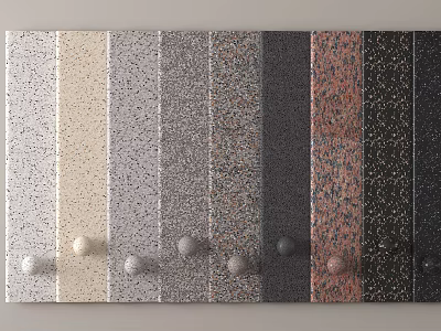 Various Stone Texture Samples With Different Colors And Patterns For Decorative Use 3d model