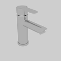 Sleek Modern Stainless Steel Faucet With Polished Chrome Finish And Minimalist Design