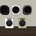 Modern Compact Washing Machines Wall Mounted and Floor Standing in Various Colors