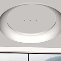 Modern Circular Ceiling Design With Starry Dotted Pattern And Warm Light Strip 3d model
